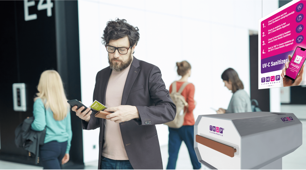 UV-C desinfectie technologie in de Clean Mobile voor hygiënische werkplekken
