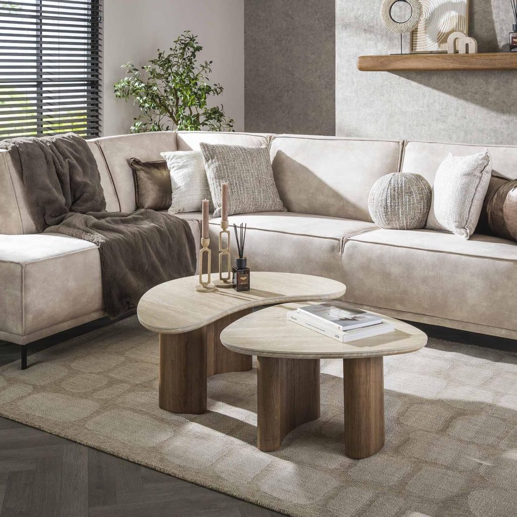 Verschillende soorten salontafels in diverse vormen, materialen en kleuren om de perfecte salontafel kiezen voor jouw interie